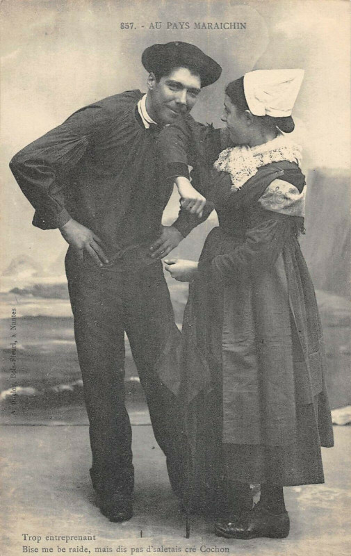 Carte postale ancienne Au Pays Maraichin