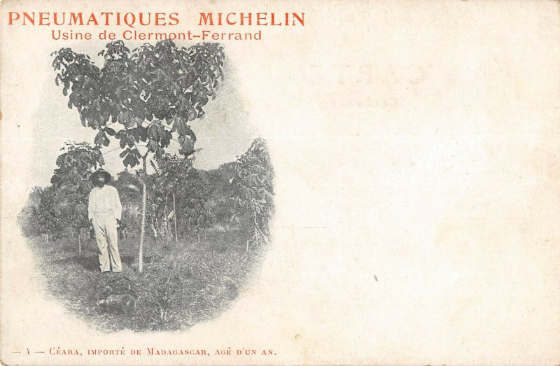 Carte postale ancienne Pneumatiques Michelin Usine De Clermont Ferrand Ceara Importe De Madagasc à Clermont-Ferrand