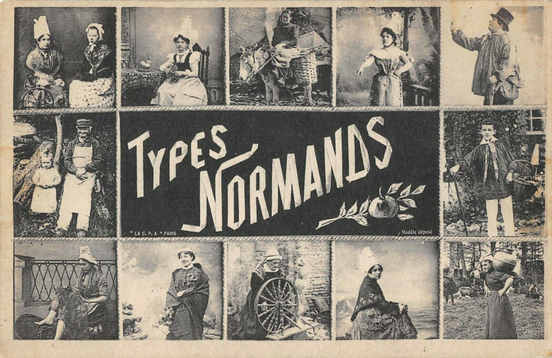 Carte postale ancienne Types Normands