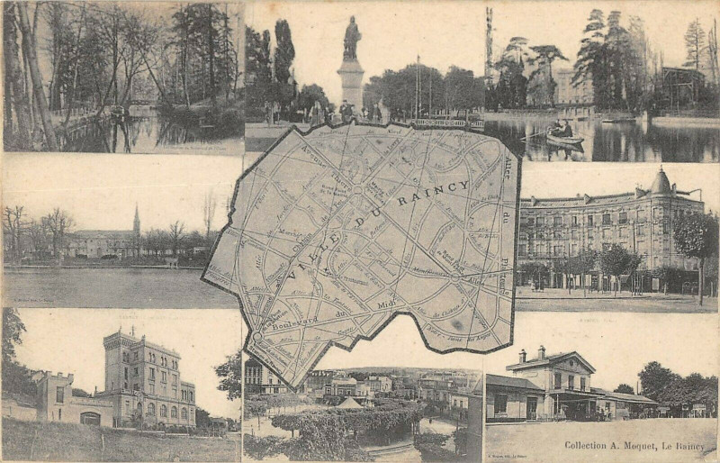 Carte postale ancienne Ville Du  (plan de la ville
