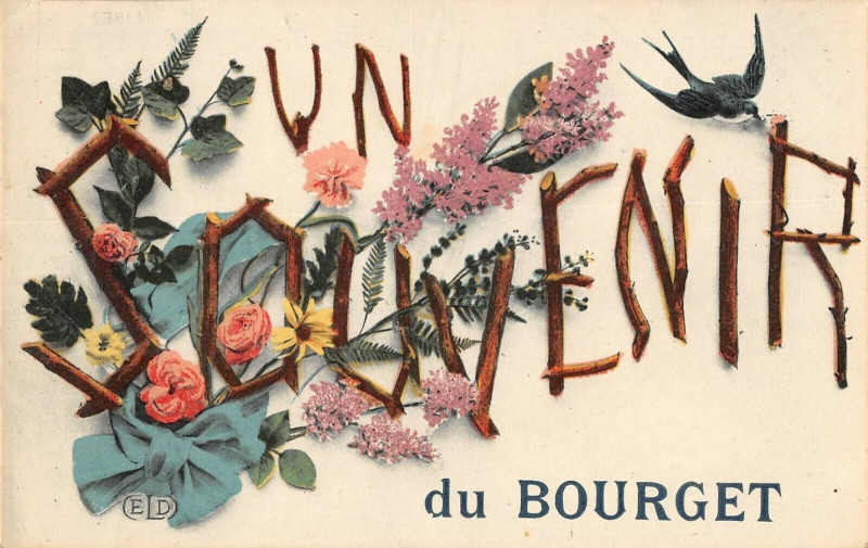 Carte postale ancienne Un Souvenir Du Bourget