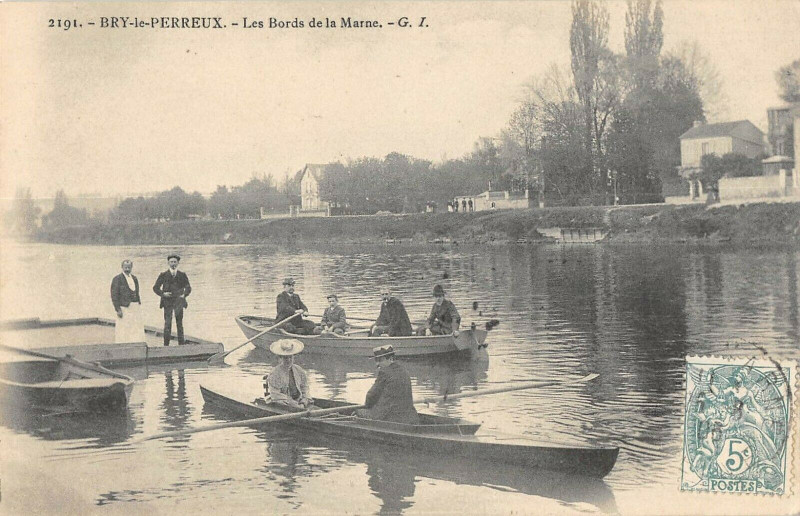 Carte postale ancienne Bry Le Perreux Les Bords De La Marne