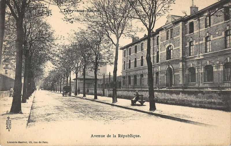 Carte postale ancienne Ivry Sur Seine Avenue De La Republique à Ivry-sur-Seine