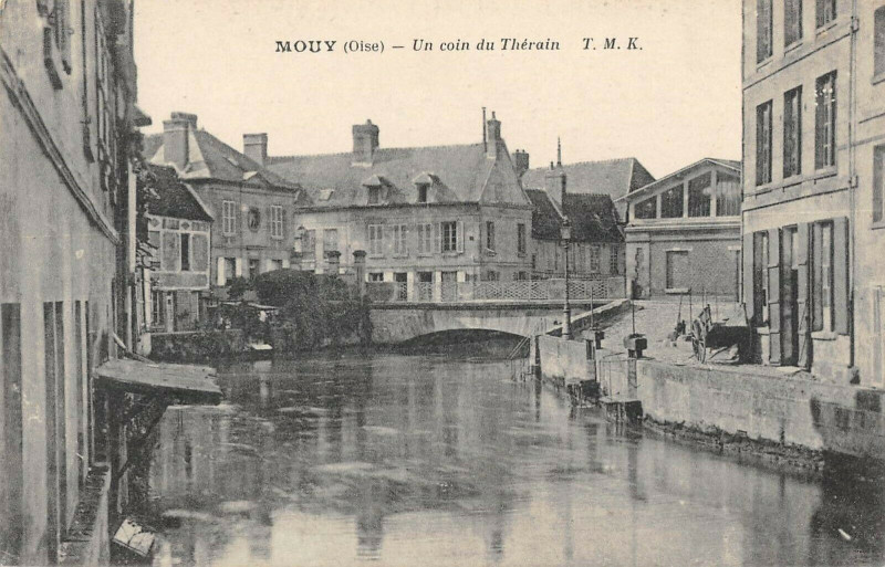 Carte postale ancienne Mouy Un Coin Du Therain à Mouy