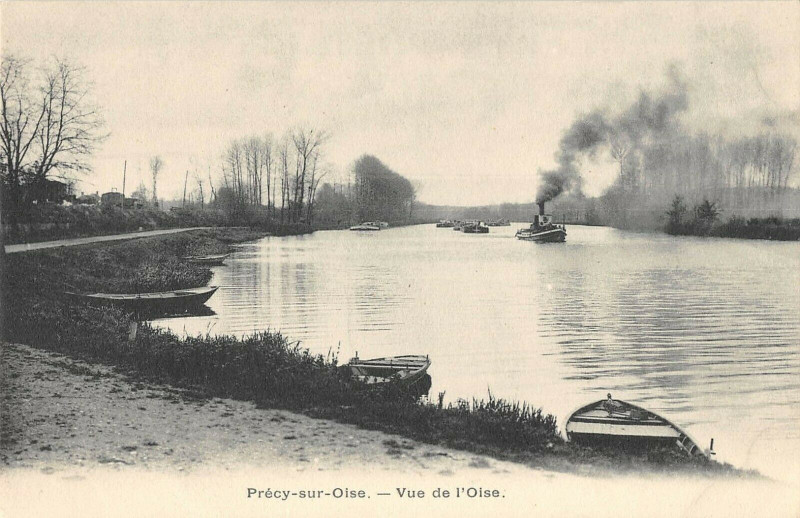 Carte postale ancienne Precy Sur Oise Vue De L'Oise