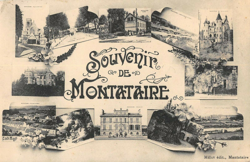 Carte postale ancienne Souvenir De Montataire à Montataire