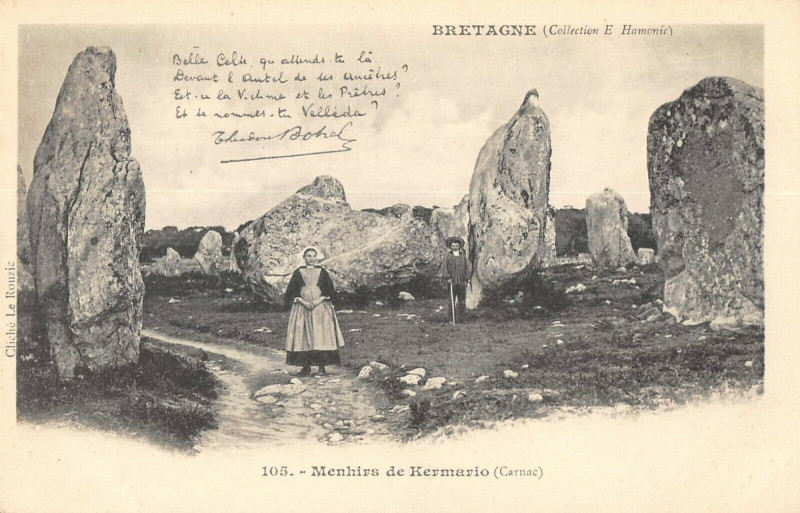 Carte postale ancienne Menhirs De Kermario