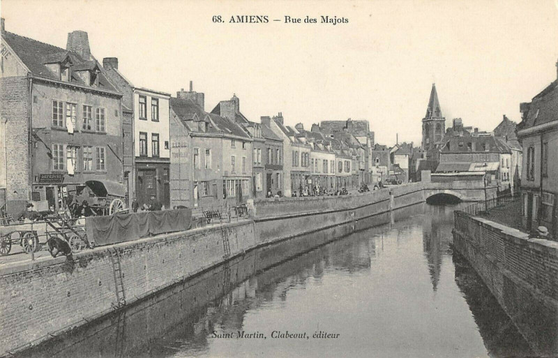 Carte postale ancienne Amiens Rue Des Majots à Amiens