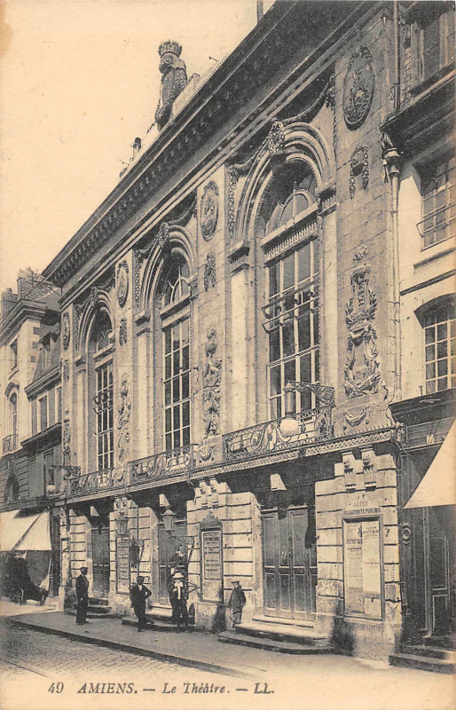 Carte postale ancienne Amiens Le Theatre à Amiens