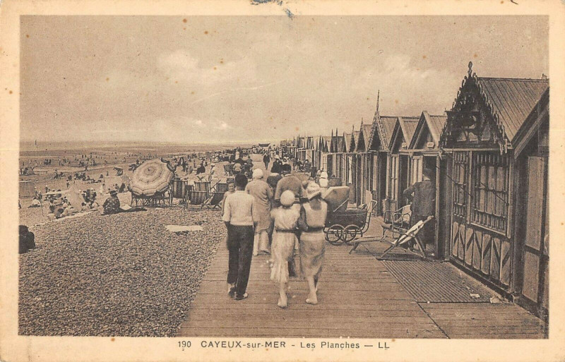 Carte postale ancienne Cayeux Les Planches à Y