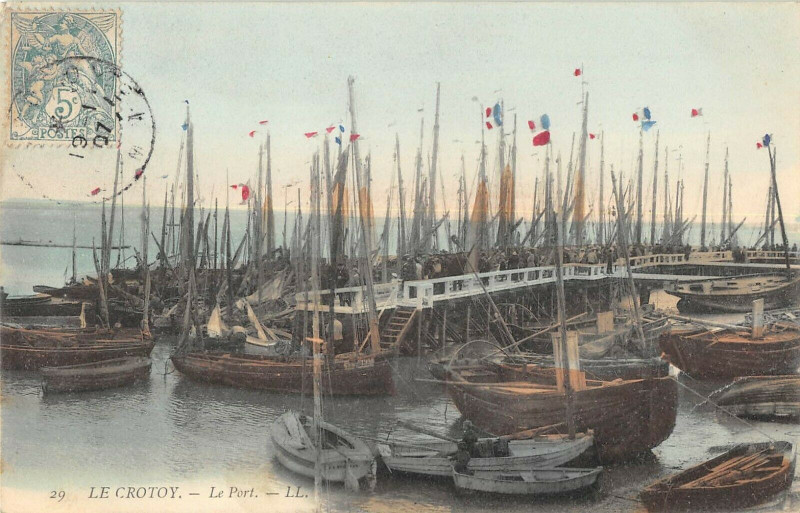 Carte postale ancienne Le Crotoy Le Port au Crotoy