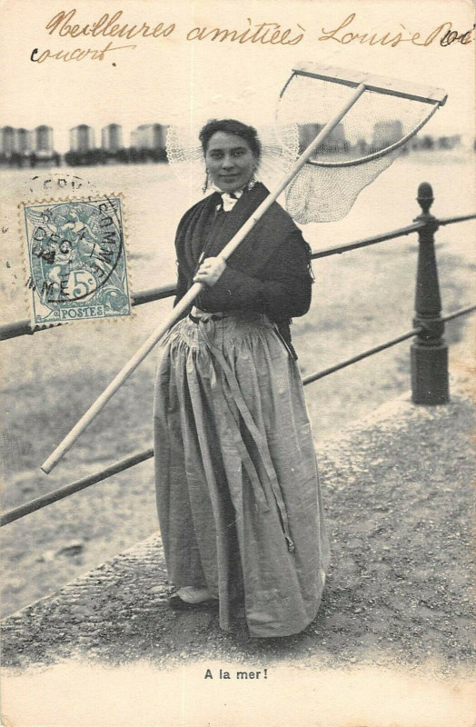 Carte postale ancienne Dep 80 A La Mer