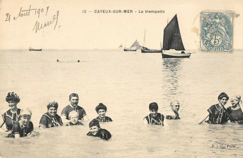 Carte postale ancienne Cayeux Sur Mer La Trempette à Cayeux-sur-Mer