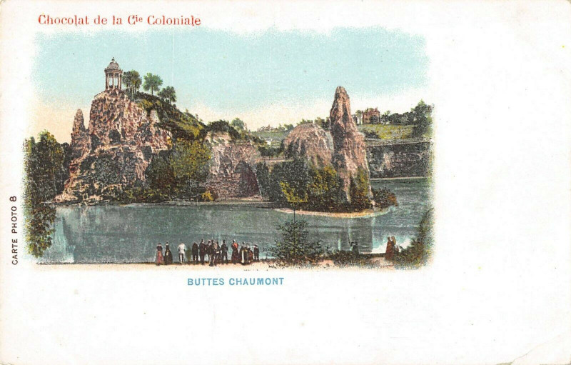 Carte postale ancienne Buttes Chaumont à Paris 19e