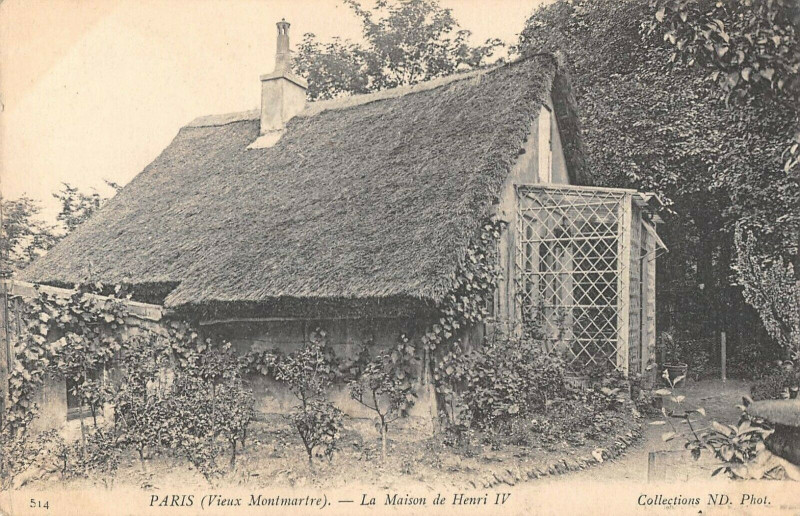 Carte postale ancienne Vieux Montmartre - Maison de Henri IV à Paris 18e