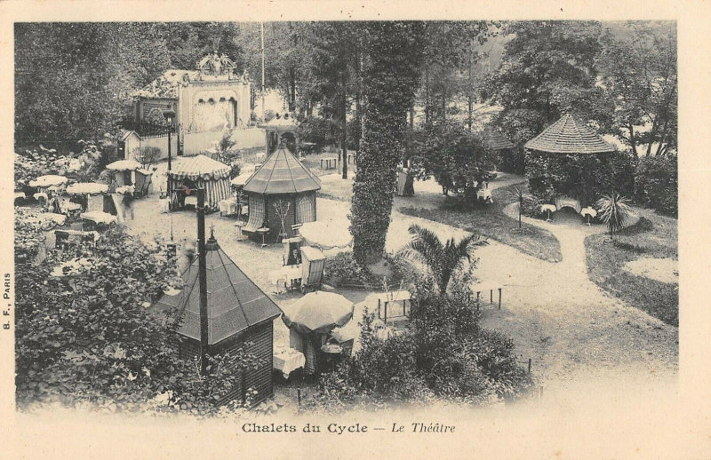Carte postale ancienne Paris Chalets Du Cycle Le Theatre à Paris