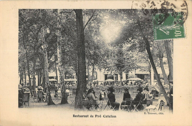 Carte postale ancienne Restaurant du Pré Catelan à Paris