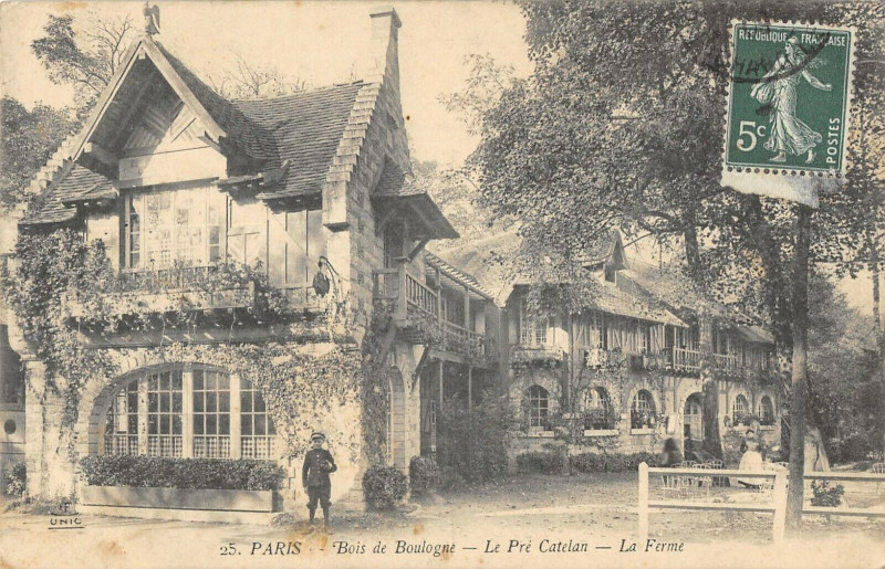 Carte postale ancienne Paris Bois De Boulogne Le Pre Catelan La Ferme à Paris