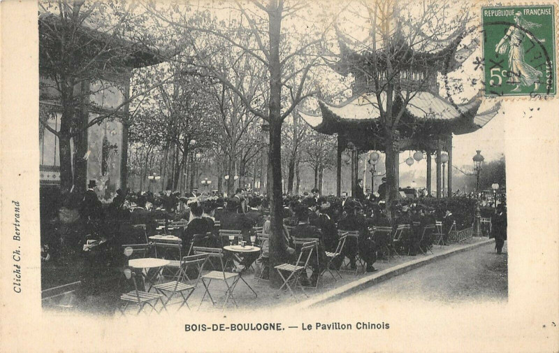 Carte postale ancienne Bois-de-Boulogne - Le Pavillon Chinois à Paris 16e