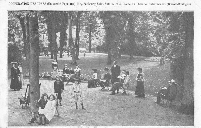 Carte postale ancienne Paris Bois De Boulogne Cooperation Des Idees à Paris