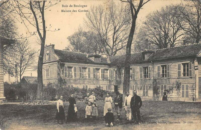 Carte postale ancienne Paris Bois De Boulogne Maison Des Gardes à Paris