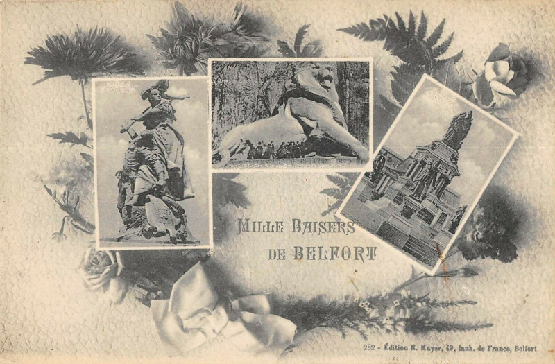Carte postale ancienne Belfort Mille Baisers à Belfort