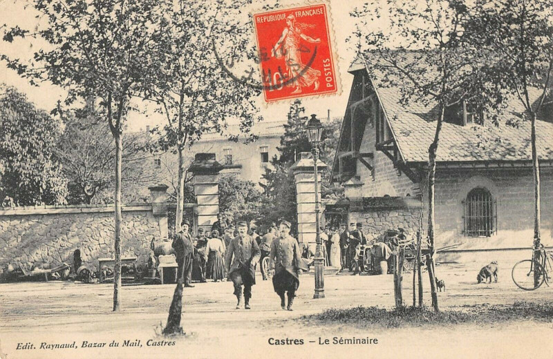 Carte postale ancienne Castres Le Seminaire à Castres