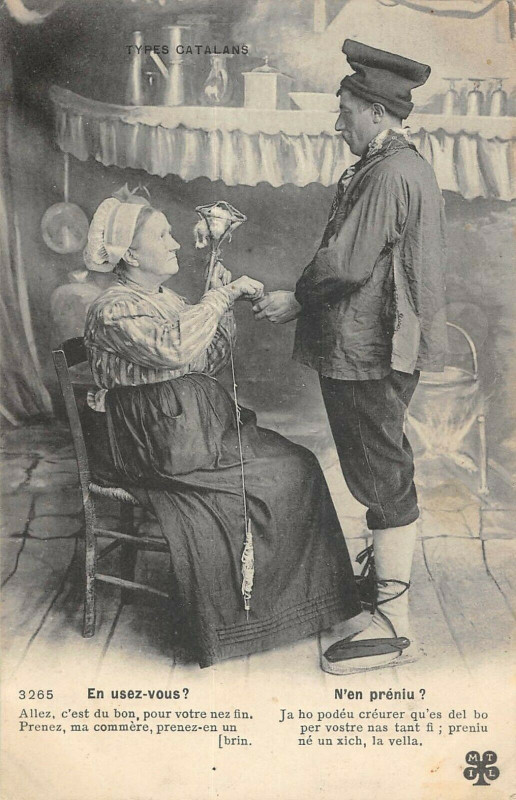 Carte postale ancienne Types Catalans En Usez VOUS?