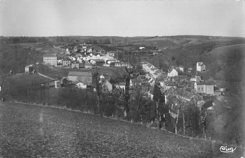 Carte postale ancienne Pont De Salars Vue Generale à Pont-de-Salars