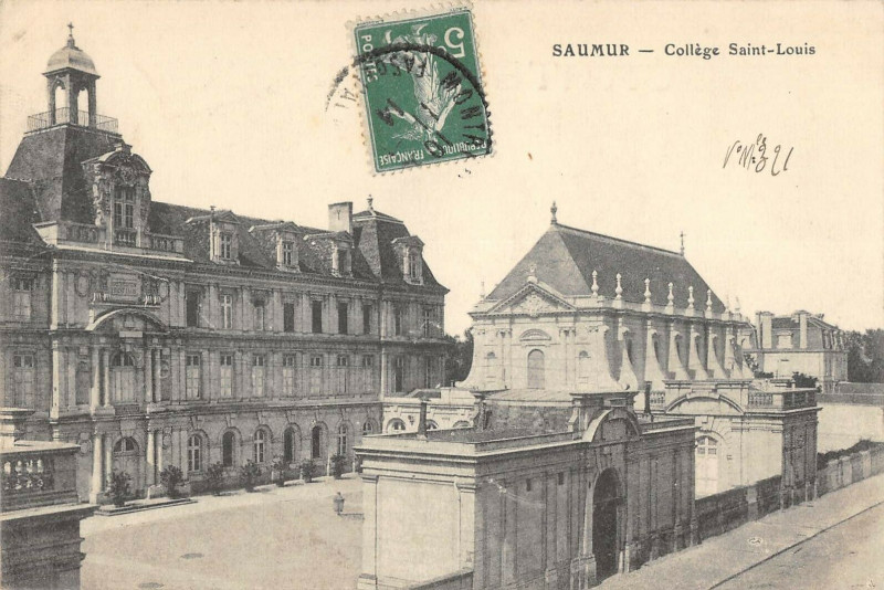 Carte postale ancienne Saumur College Saint Louis à Saumur