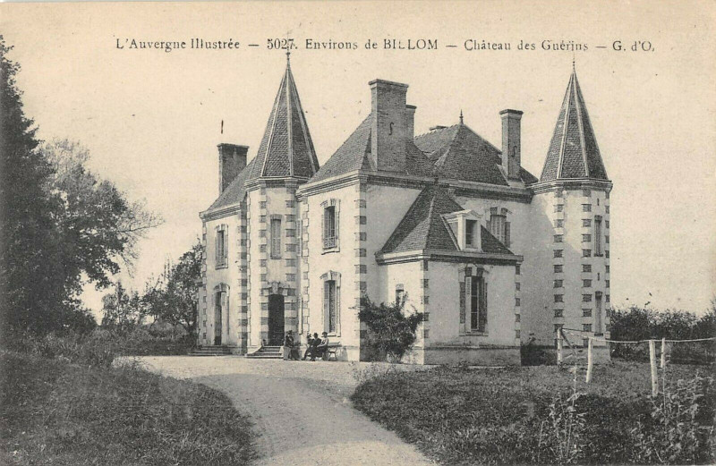 Carte postale ancienne Environs De Billom Chateau Des Guerins à Billom