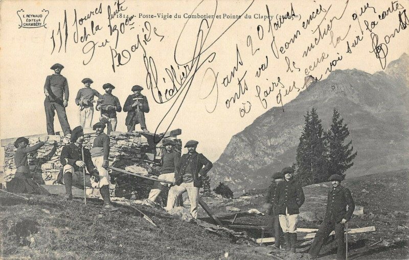 Carte postale ancienne Poste Vigie Du Combotier Et Pointe Du Clapay