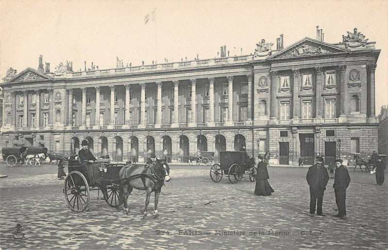 Carte postale ancienne Paris Ministere De La Marine à Paris
