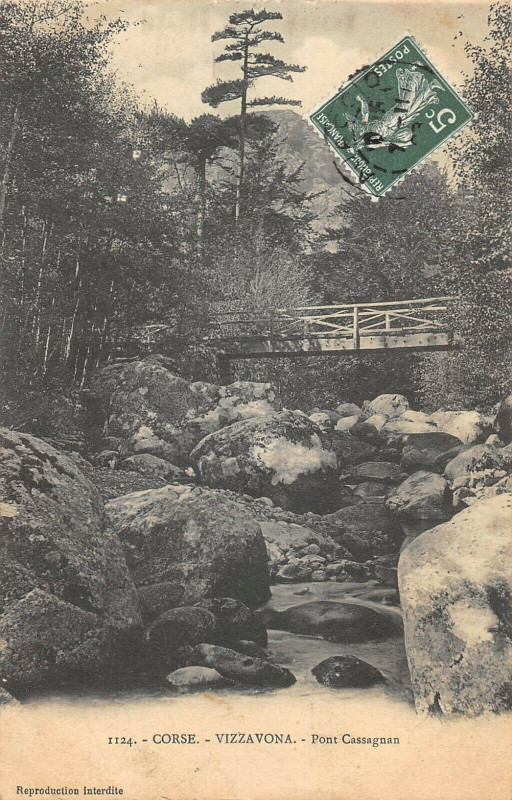Carte postale ancienne 20 Corse Vizzavona Pont Cassagnan