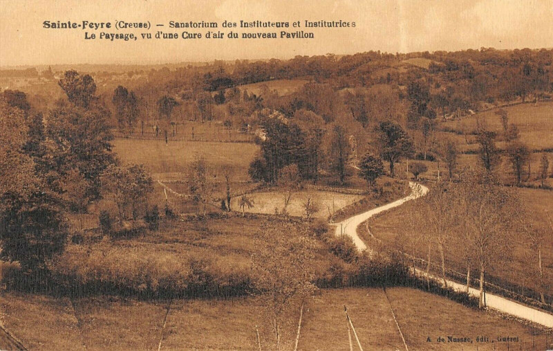 Carte postale ancienne Sainte Feyre Sanatorium Des Instituteurs à Sainte-Feyre