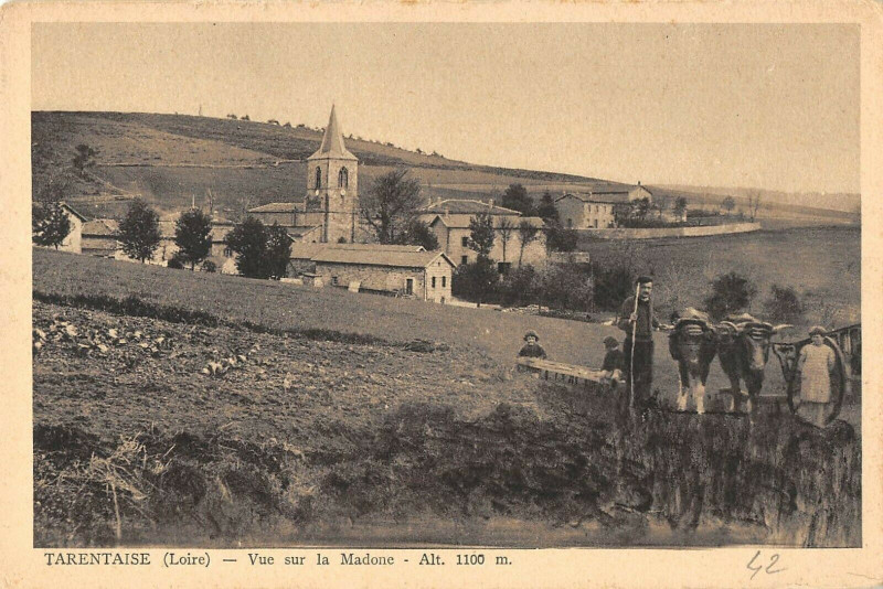 Carte postale ancienne Tarentaise Vue Sur La Madone à Tarentaise