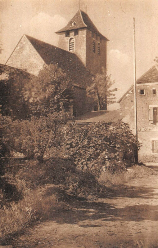 Carte postale ancienne Soulomes Eglise à Soulomès