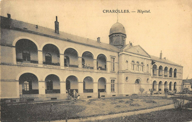 Carte postale ancienne Charolles Hopital à Charolles