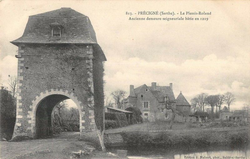 Carte postale ancienne Precigne Le Plessis Roland