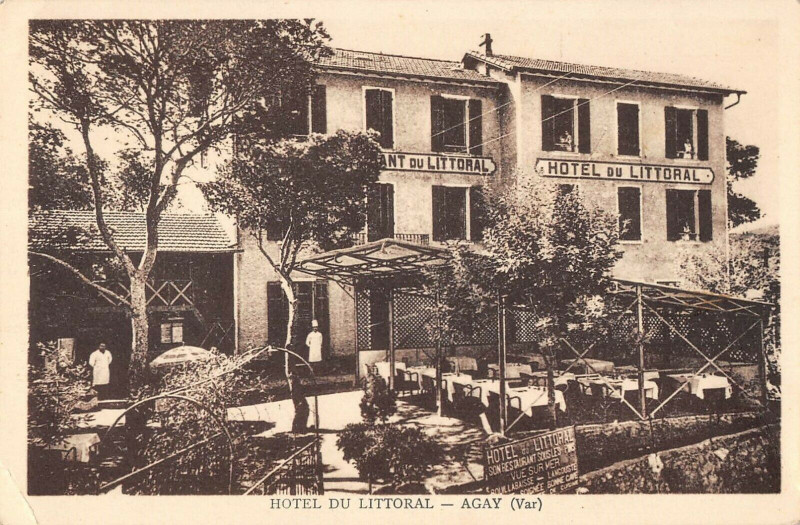 Carte postale ancienne Agay Hotel Du Littoral Honore Maubert