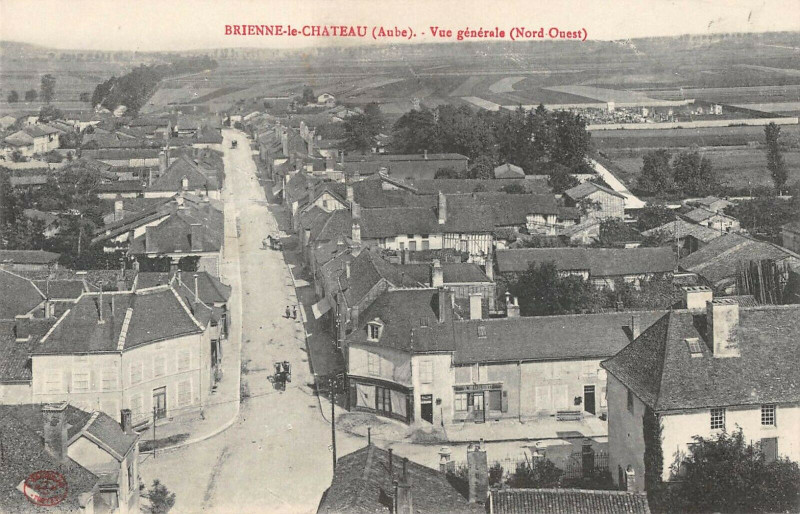 Carte postale ancienne Brienne Le Chateau Vue Generale Nord Ouest