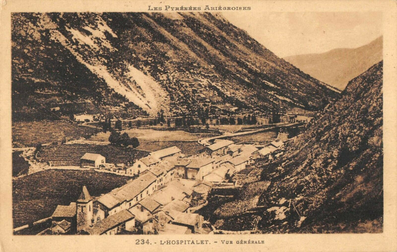 Carte postale ancienne L'Hospitalet Vue Generale