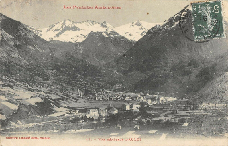 Carte postale ancienne Vue Generale D'Aulus