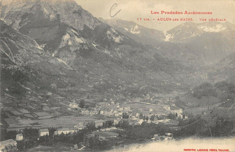 Carte postale ancienne Vue Generale D'Aulus