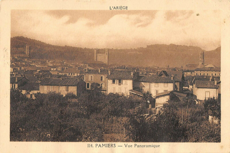 Carte postale ancienne Pamiers Vue Panoramique à Pamiers