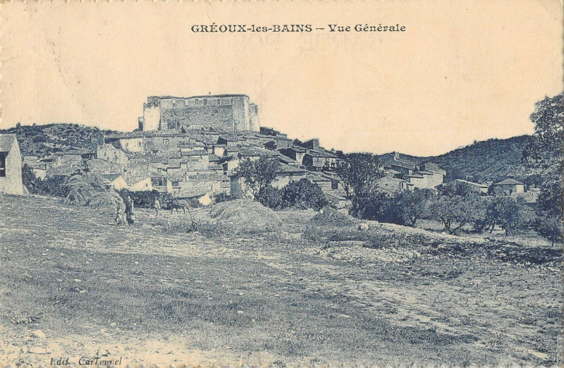 Carte postale ancienne Greoux Les Bains Vue Generale