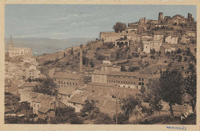 Carte postale ancienne Camares Vue Generale à Camarès