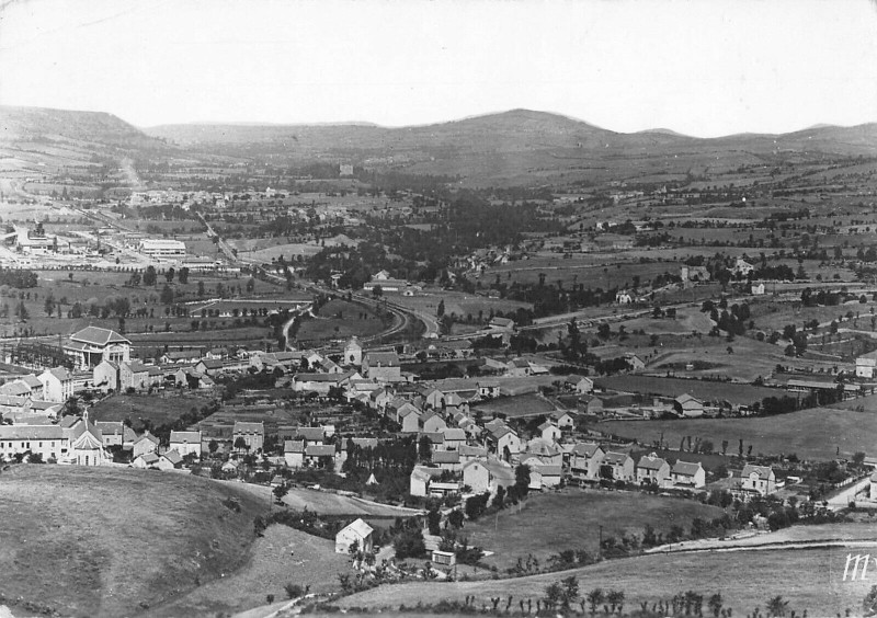 Carte postale ancienne Severac Gare Vue Generale