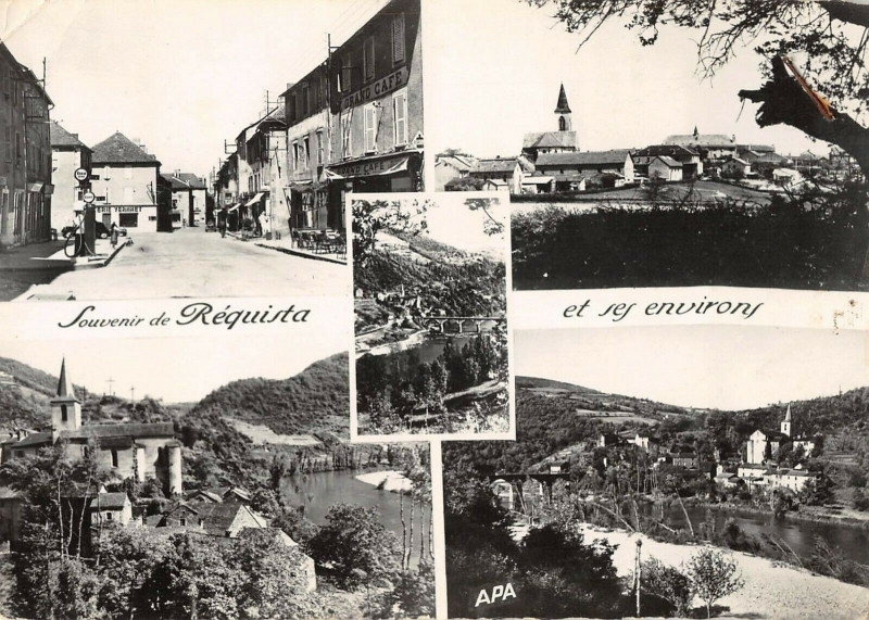 Carte postale ancienne Souvenir De Requista Et Ses Environs à Réquista