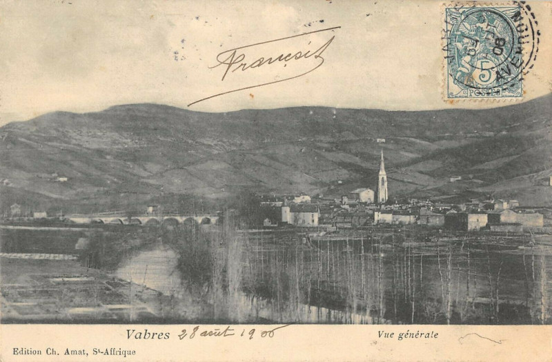 Carte postale ancienne Vabres Vue Generale